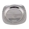 Farfurie metalica decorativa vintage patrata cu colturi rotunjite - 9,5cm