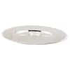 Farfurie metalica decorativa vintage rotunda cu margine rasucita - 12,5cm, imagine 2
