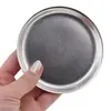 Farfurie metalica decorativa vintage simpla, model clasic - 9,5cm, imagine 3