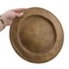Farfurie vintage din alama, model simplu - 27cm, imagine 3