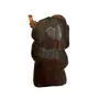 Figurina vintage din lemn sculptat manual muzician tribal violoncelist - 15,5cm, imagine 2