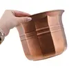 Ghiveci decorativ vintage din cupru fasonat - 14,5cm, imagine 3