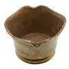 Ghiveci ornamental vintage din alama, 12cm, imagine 2
