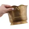 Ghiveci ornamental vintage din alama, 12cm, imagine 3