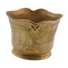 Ghiveci ornamental vintage din alama, 12cm