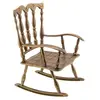 Mini scaun balansoar vintage din alama - 22,5cm
