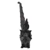 Pipa decorativa vintage din bronz cu figurina, 11cm, imagine 2