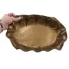 Platou vintage din alama cu margini ondulate, 29cm, imagine 3