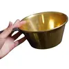 Polonic vintage din alama cu maner lung, 57cm, imagine 3