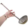 Polonic vintage din metal cu coada lunga, 38cm, imagine 3