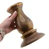 Sfesnic vintage din alama bombat, 18cm, imagine 2