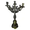 Sfesnic vintage din alama cu cinci brate model baroc, 42cm