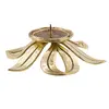Sfesnic vintage din alama in forma de floare, 21cm
