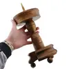 Sfesnic vintage din lemn sculptat cu suport - 26,5cm, imagine 3