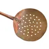 Spumiera vintage din alama perforat, 38cm, imagine 2