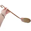 Spumiera vintage din alama perforat, 38cm, imagine 3