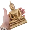Statueta vintage Buddha din alama, mudra Dhyana - 15cm, imagine 3
