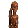 Statueta vintage razboinic african din lemn sculptat manual, 47cm, imagine 2
