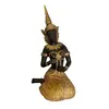 Statueta vintage Teppanom din bronz cu detalii aurii - 21cm