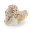 Suport de lumanare Inger alb-auriu ganditor, 15cm, imagine 2