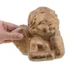 Suport de lumanare Inger auriu ganditor, 15cm, imagine 3