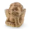 Suport de lumanare Inger auriu ganditor, 15cm