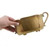 Vas decorativ vintage din alama cu doua manere, 8cm, imagine 3