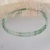 Bratara Onix verde degrade sfere fatetate cu Argint 925, 2mm, imagine 2