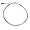 Bratara Onix verde degrade sfere fatetate cu Argint 925, 2mm