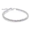 Bratara Opal albastru discuri fatetate cu Argint 925, 3-4mm, imagine 2
