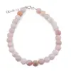 Bratara Opal roz sfere cu Argint 925, 6mm