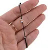 Bratara reglabila pe snur negru cu Larimar discuri fatetate 3mm si un bumb de aur, imagine 4