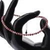 Bratara Rodonit roz sfere fatetate cu Argint 925, 3mm, imagine 3