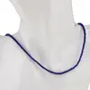 Colier Lapis lazuli discuri fatetate cu Argint 925, 3mm, imagine 2