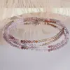 Colier Spinel multicolor sfere fatetate cu Argint 925, 3mm, imagine 2