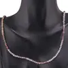 Colier Spinel multicolor sfere fatetate cu Argint 925, 3mm, imagine 3