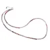 Colier Spinel multicolor sfere fatetate cu Argint 925, 3mm