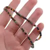 Colier Turmalina multicolora sfere cu Argint 925, 3mm, imagine 3