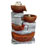 Fantana arteziana electrica, decoratiune Feng Shui pentru interior, model boluri curgatoare