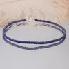 Bratara Lapis Lazuli tuburi cu Argint 925, 2mm, imagine 2