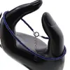 Bratara Lapis Lazuli tuburi cu Argint 925, 2mm, imagine 3