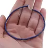 Bratara Lapis Lazuli tuburi cu Argint 925, 2mm, imagine 4