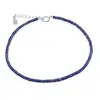 Bratara Lapis Lazuli tuburi cu Argint 925, 2mm
