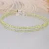 Bratara Peridot cuburi fatetate cu Argint 925, 2-3mm, imagine 2