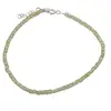 Bratara Peridot cuburi fatetate cu Argint 925, 2-3mm