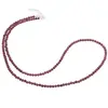 Colier Granat Rhodolit sfere fatetate cu Argint 925, 3mm
