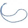 Colier Kianit sfere fatetate cu Argint 925, 3mm