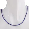Colier Lapis Lazuli tuburi cu Argint 925, 2mm, imagine 3