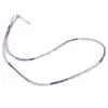 Colier Lepidolit cuburi fatetate cu Argint 925, 2mm