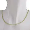 Colier Peridot cuburi fatetate cu Argint 925, 2-3mm, imagine 3